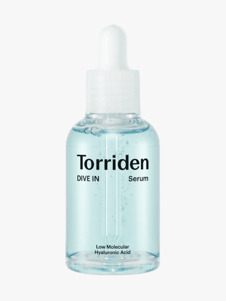 Torriden Dive In Hyaluronic Acid Serum in branded component on a light gray background